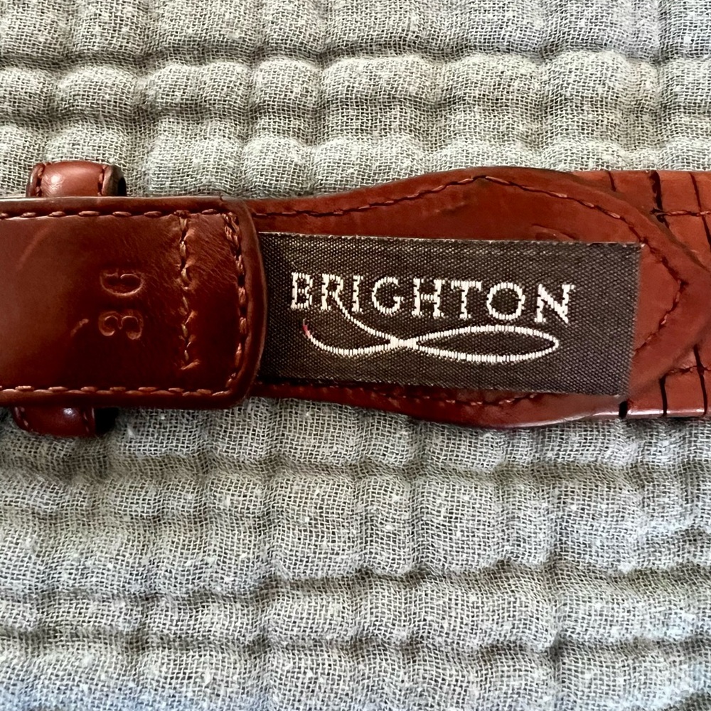 Women’s Brighton Brown Leather Belt - Picture 4 of 7
